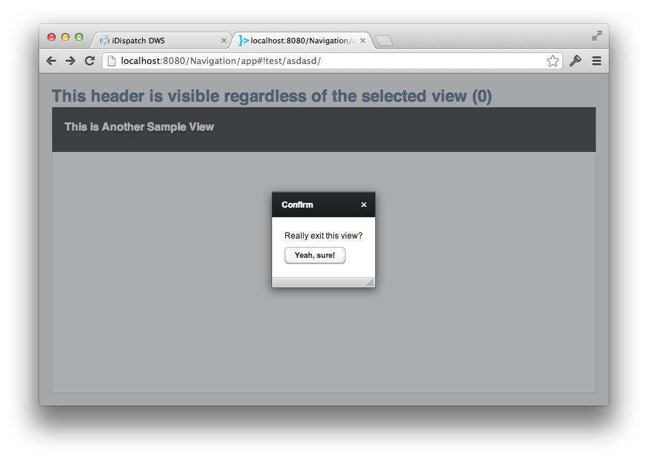 Back button still changes the URL even though the view blocked the